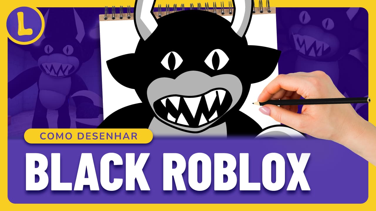 COMO DESENHAR o PURPLE do ROBLOX RAINBOW FRIENDS  how to draw purple from roblox  rainbow friends 