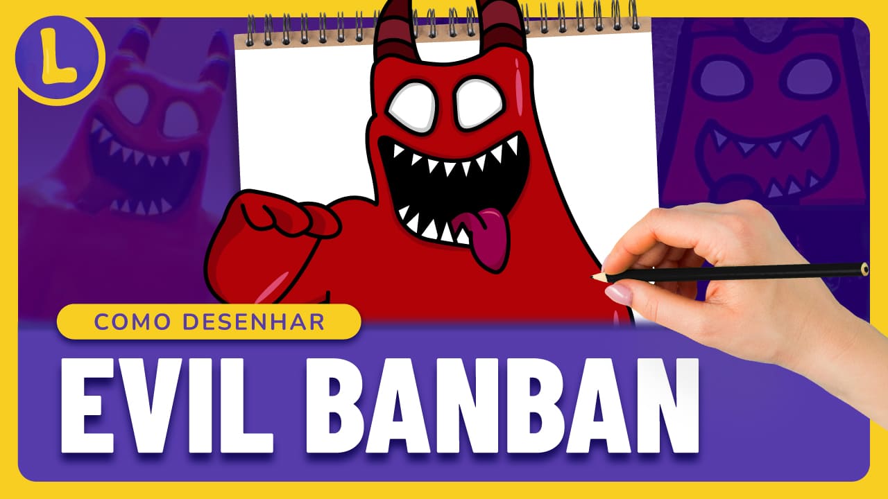 Como DESENHAR o EVIL BANBAN do GARTEN OF BANBAN - Como DIBUJAR a EVIL BANBAN  de GARTEN OF BANBAN 