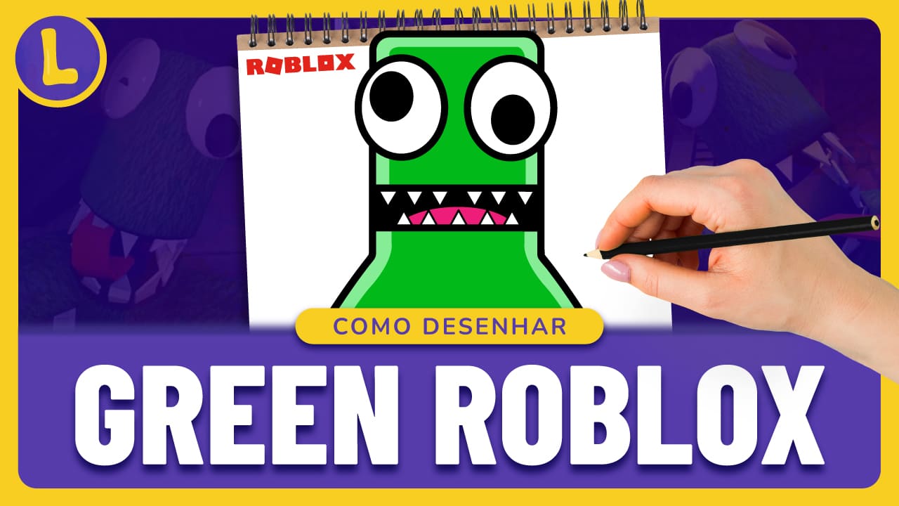 COMO DESENHAR o BLUE do ROBLOX RAINBOW FRIENDS