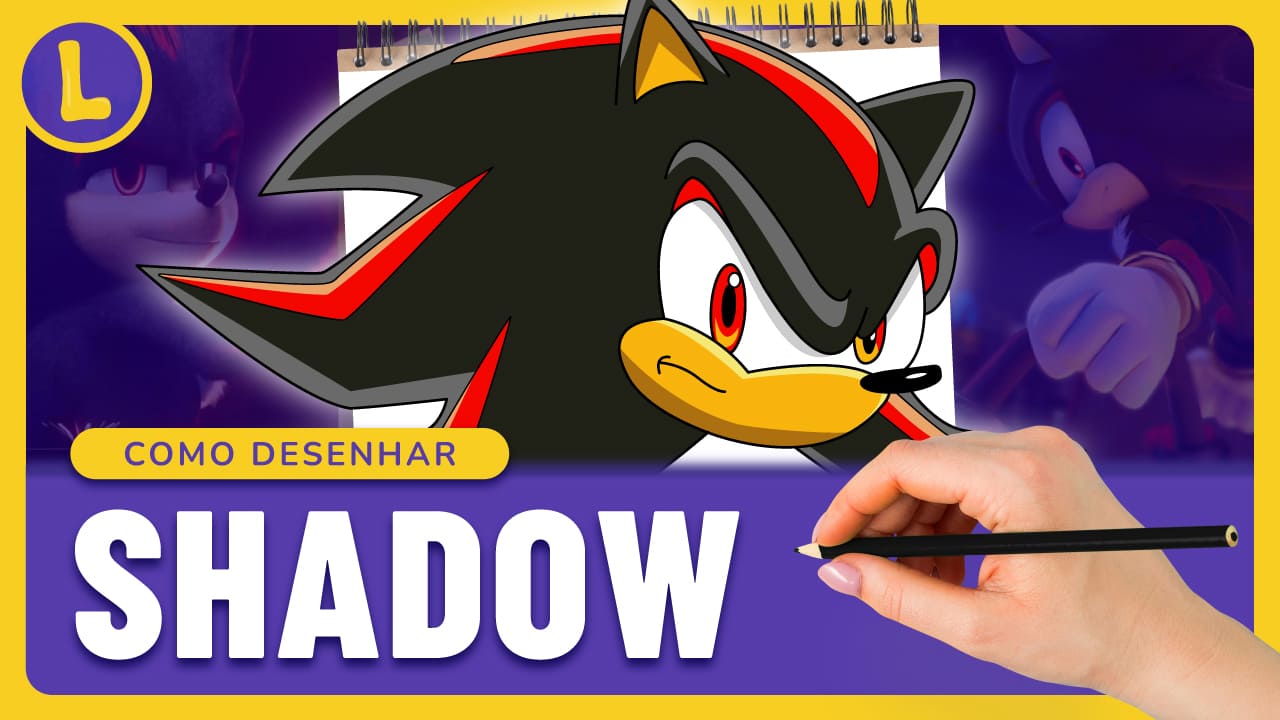 Como Desenhar e pintar o Super SONIC 