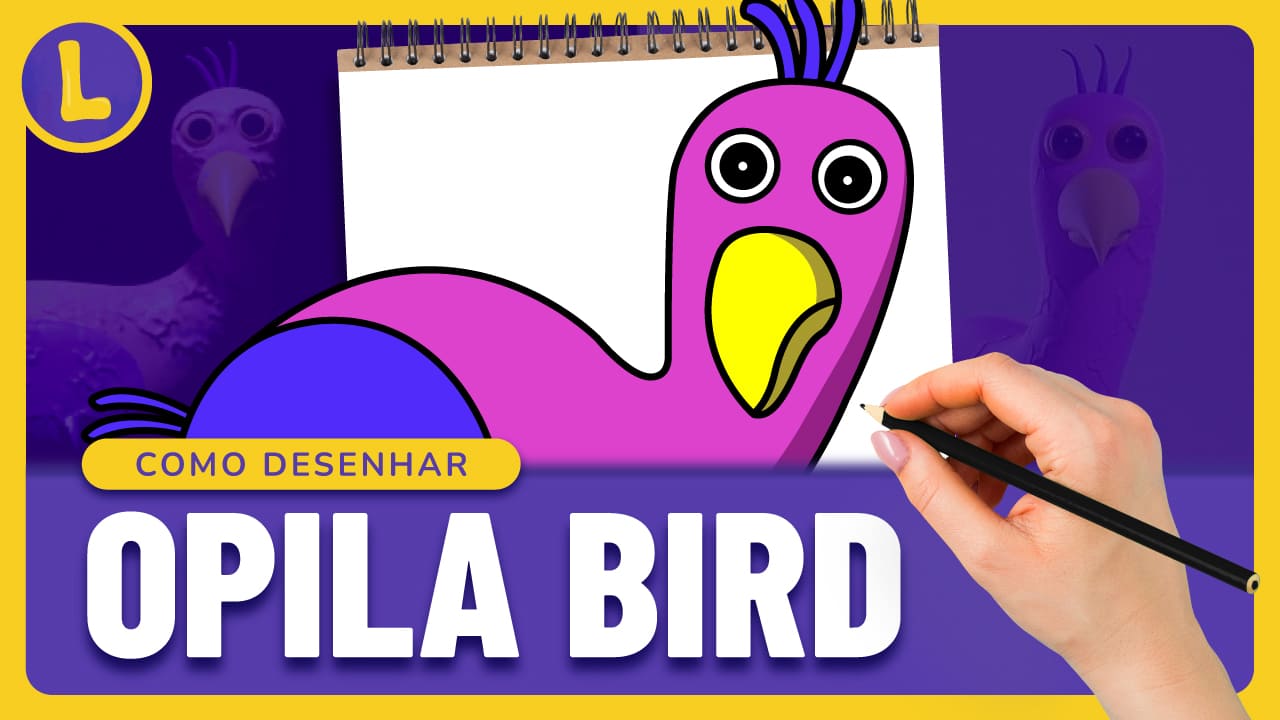 Como dibujar Baby Opila Bird de Garten of Banban - Como desenhar