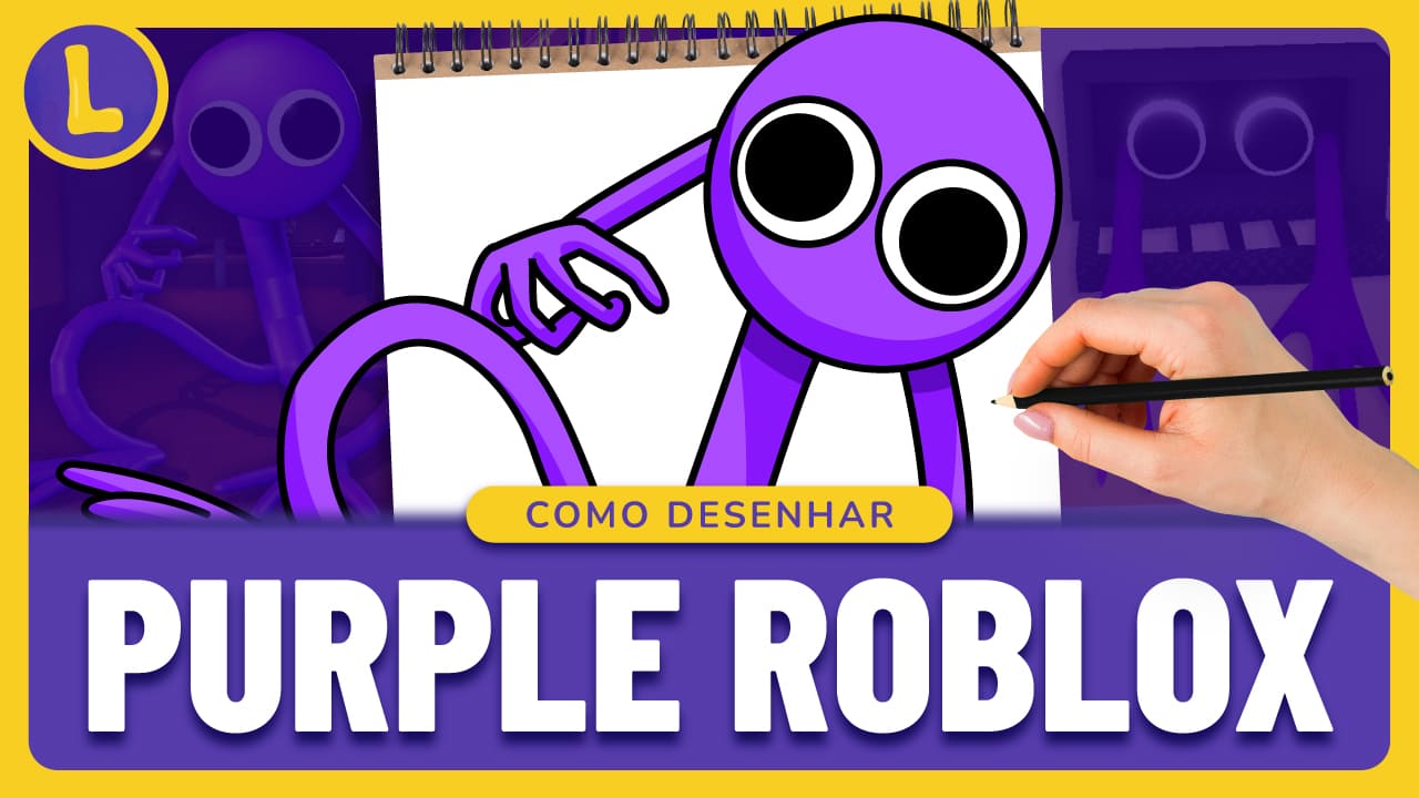 Como DESENHAR o ORANGE do RAINBOW FRIENDS ROBLOX - Como DIBUJAR a