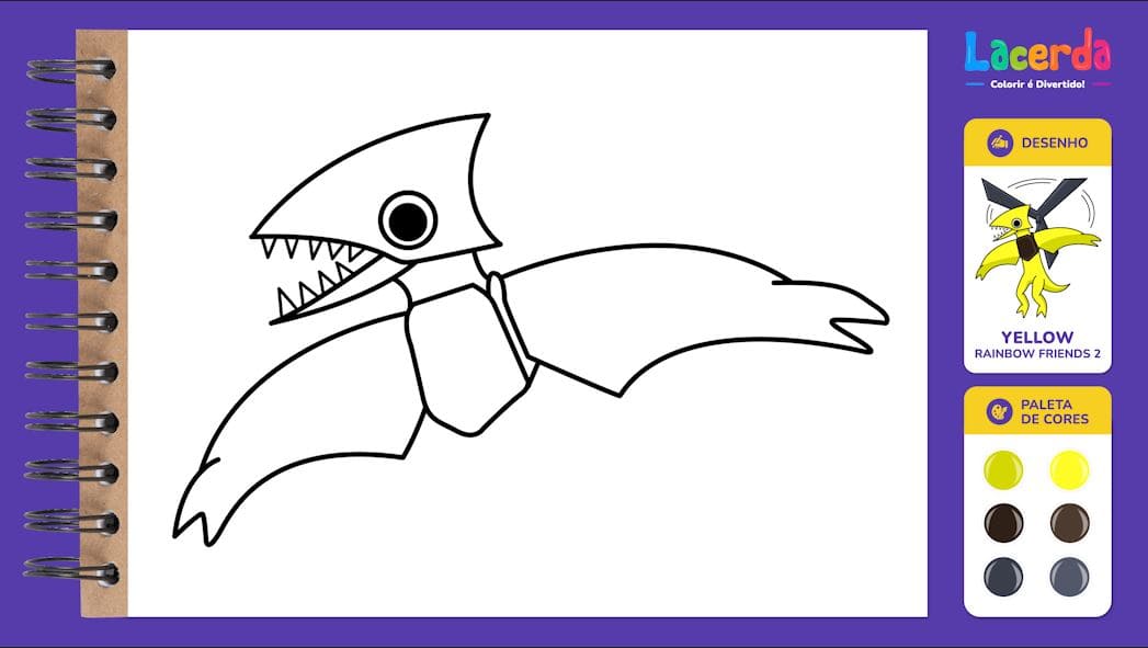 COMO DESENHAR O YELLOW DO RAINBOW FRIENDS 2 - Parte 6