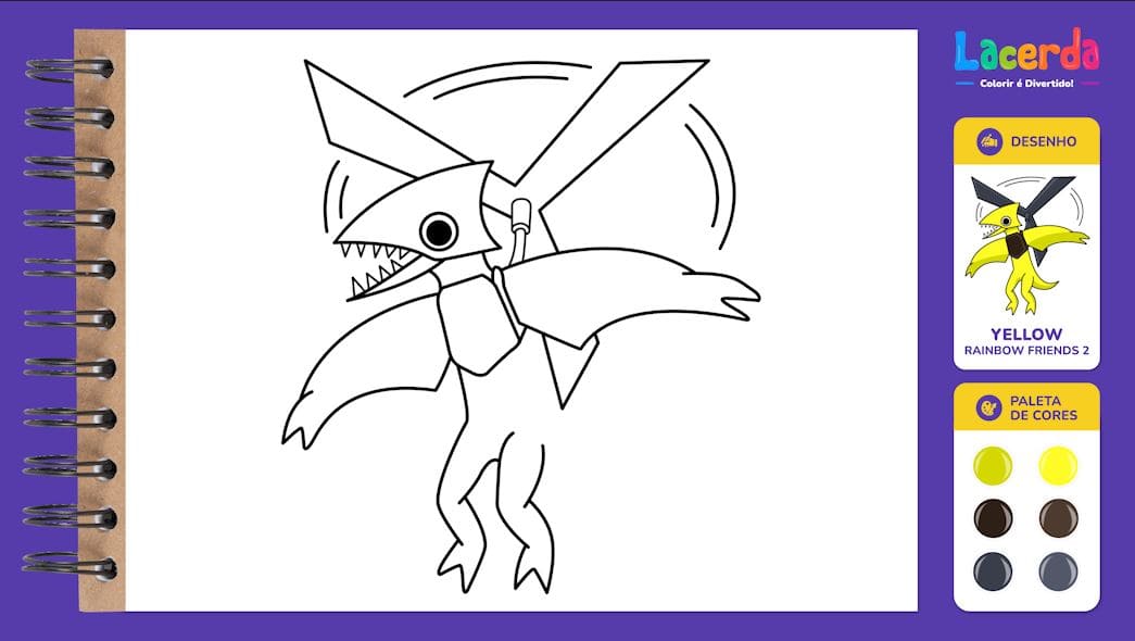 COMO DESENHAR O YELLOW DO RAINBOW FRIENDS 2 - Parte 9